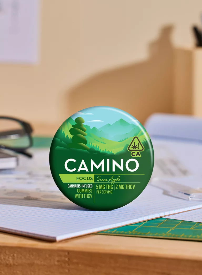 5mg : 2mg THCV 'Focus' Green Apple Camino Gummies